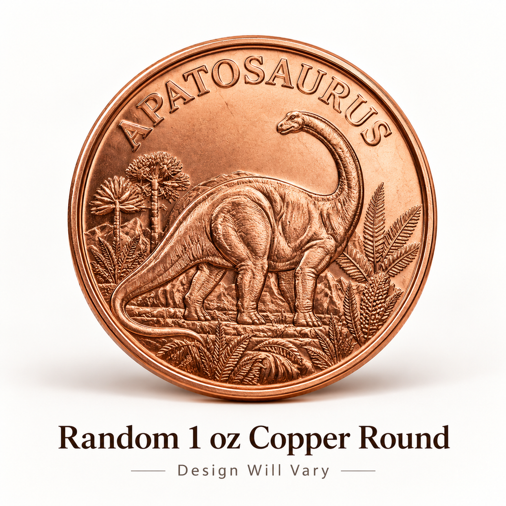 Random 1oz .999 Fine Copper Round – Mystery Design | Design Will Vary