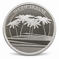 2018 Fiji Pacific Dollar 1 oz .999 fine silver coin palm tree design