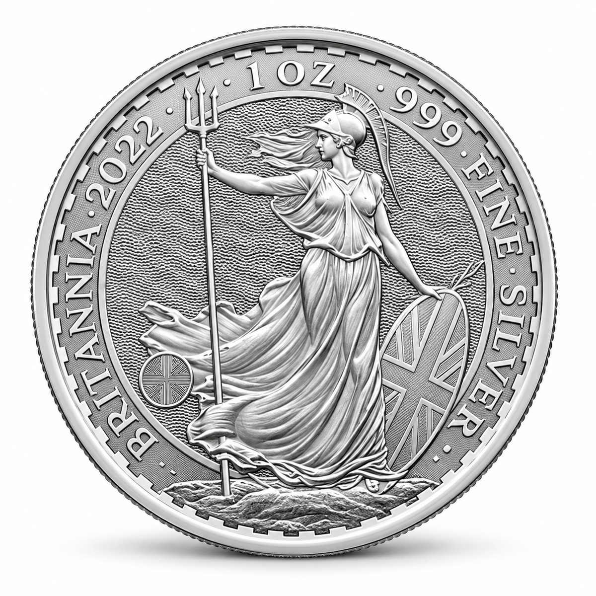 2022 UK Britannia 1 oz silver coin Britannia reverse