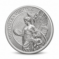 2022 St Helena Queen's Virtues Truth 2 oz silver coin reverse Victoria Veritas