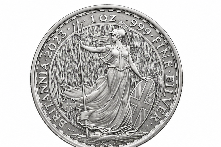 2023 UK Britannia 1 oz silver coin Britannia reverse