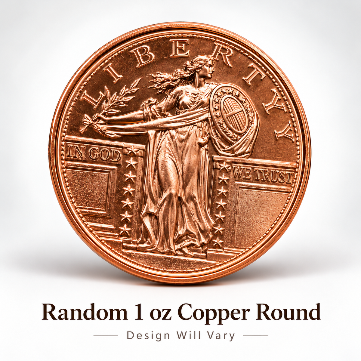 Random 1oz .999 Fine Copper Round – Mystery Design | Design Will Vary