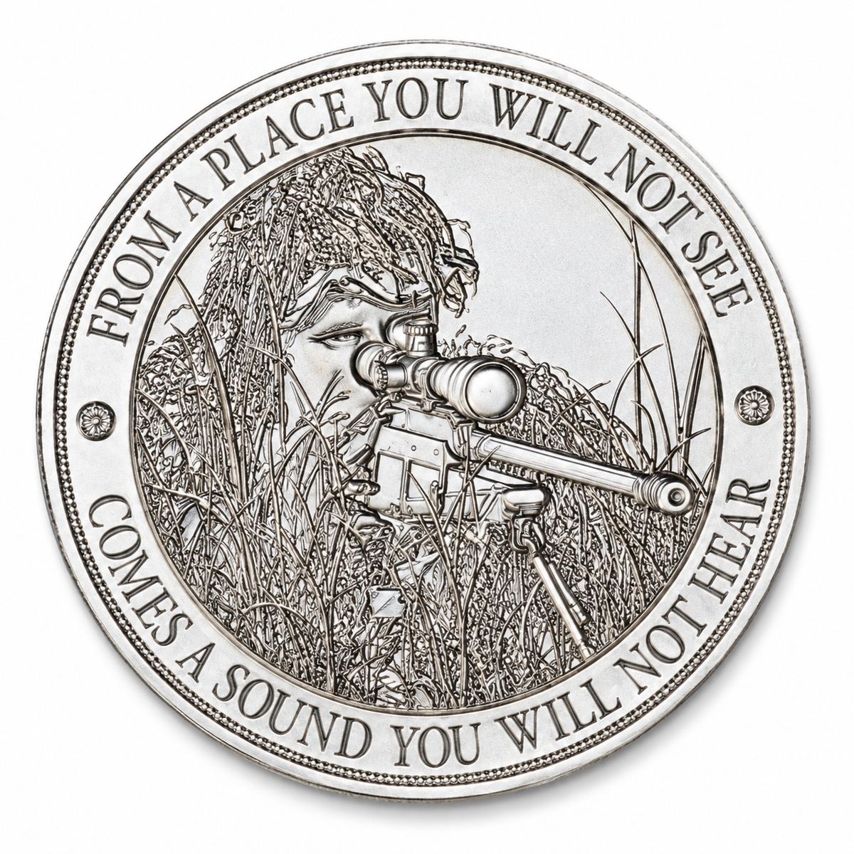 Intaglio Mint The Sniper – 1 oz .999 Silver Round