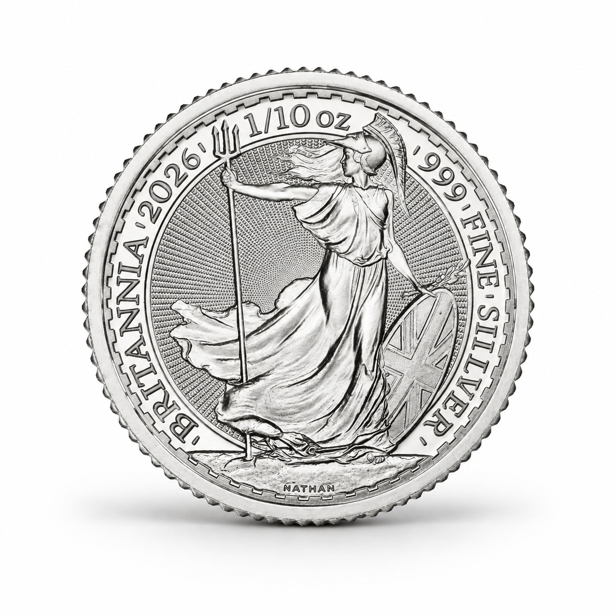 2026 1/10 oz Silver Britannia – .999 Fine Silver