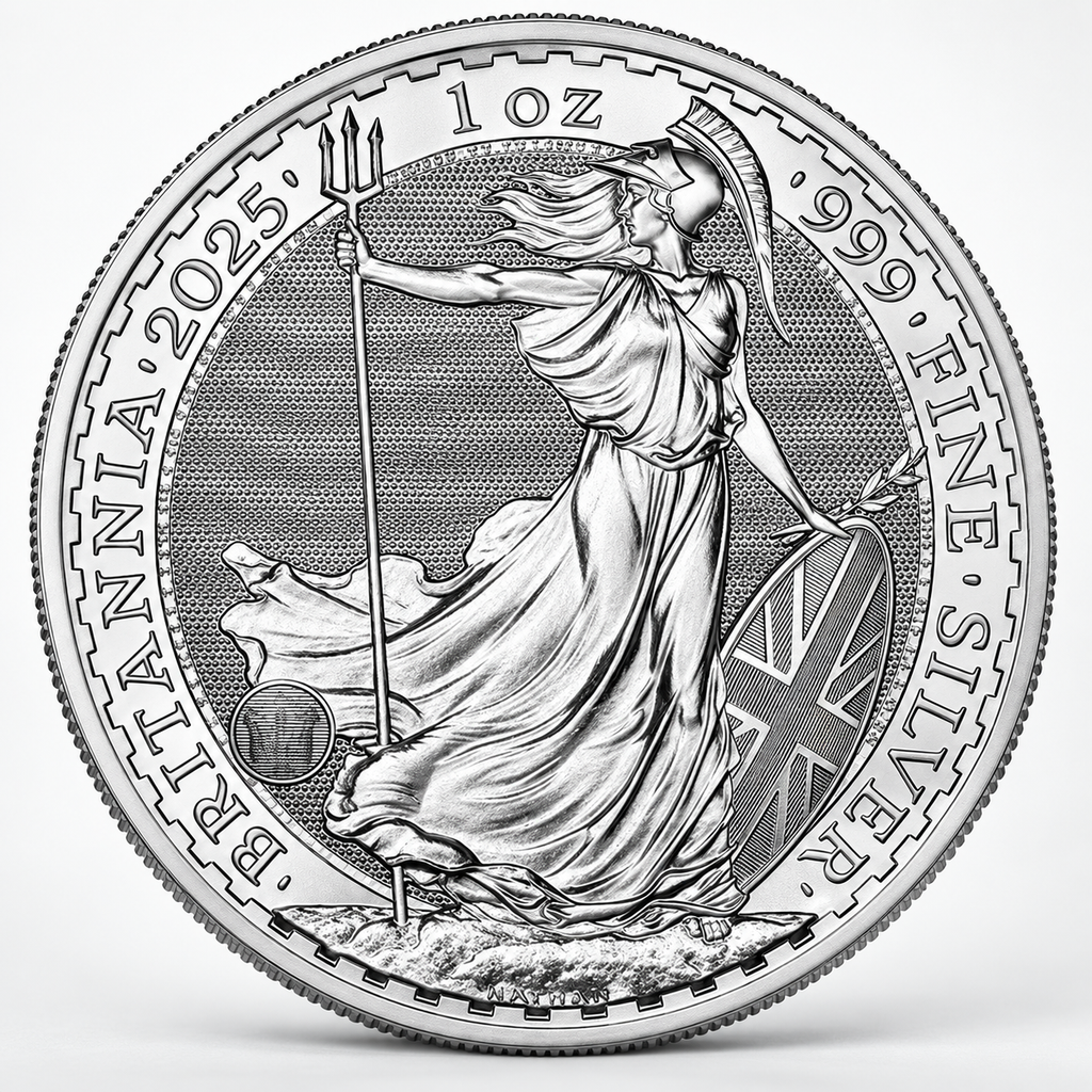 2025 1 oz Silver Britannia – .999 Fine Silver