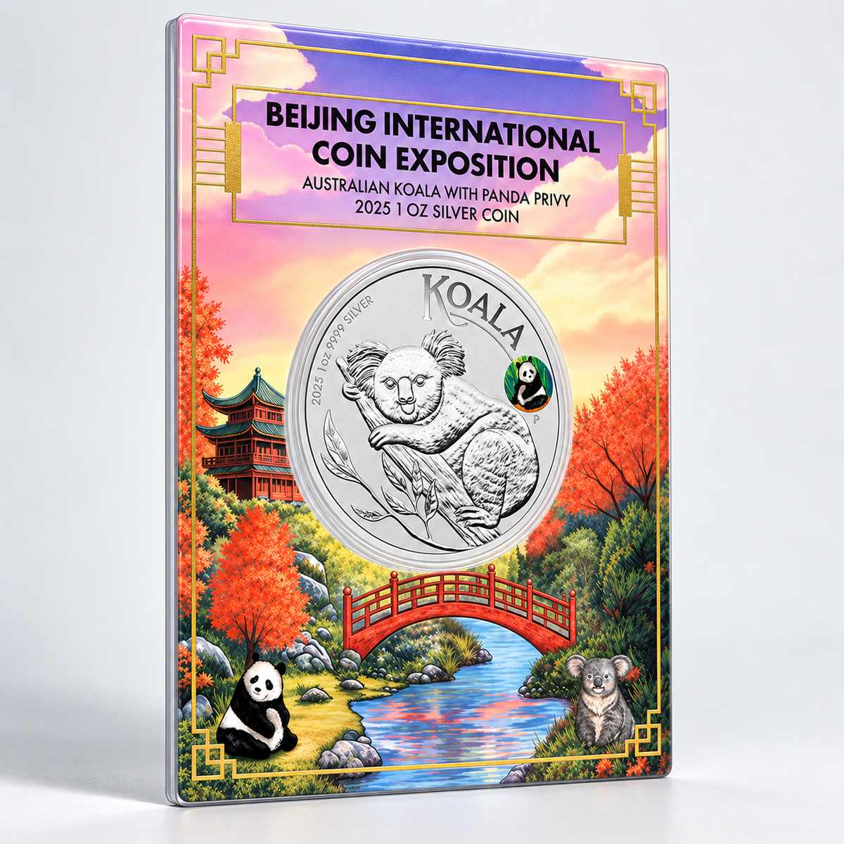 2025 Australian Koala Panda Privy 1 oz Silver Coin – Beijing Coin Expo | Perth Mint