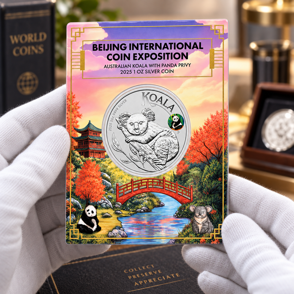 2025 Australian Koala Panda Privy 1 oz Silver Coin – Beijing Coin Expo | Perth Mint