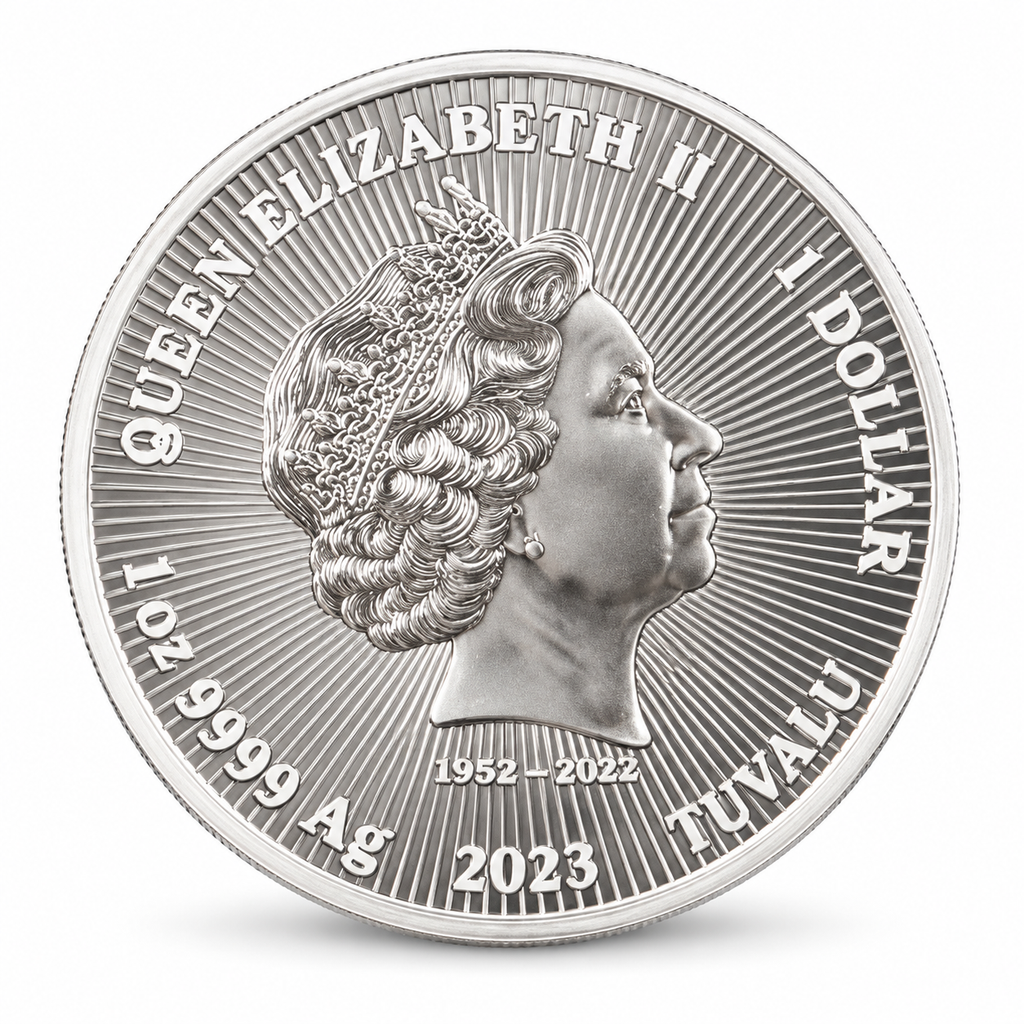 2023 Tuvalu Defenders of Liberty: Land 1 oz Silver Coin .9999