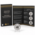 2022–2024 Treasured Maple Leaf Effigies 3-Coin Silver Set – 3 oz | Mintage 5,500