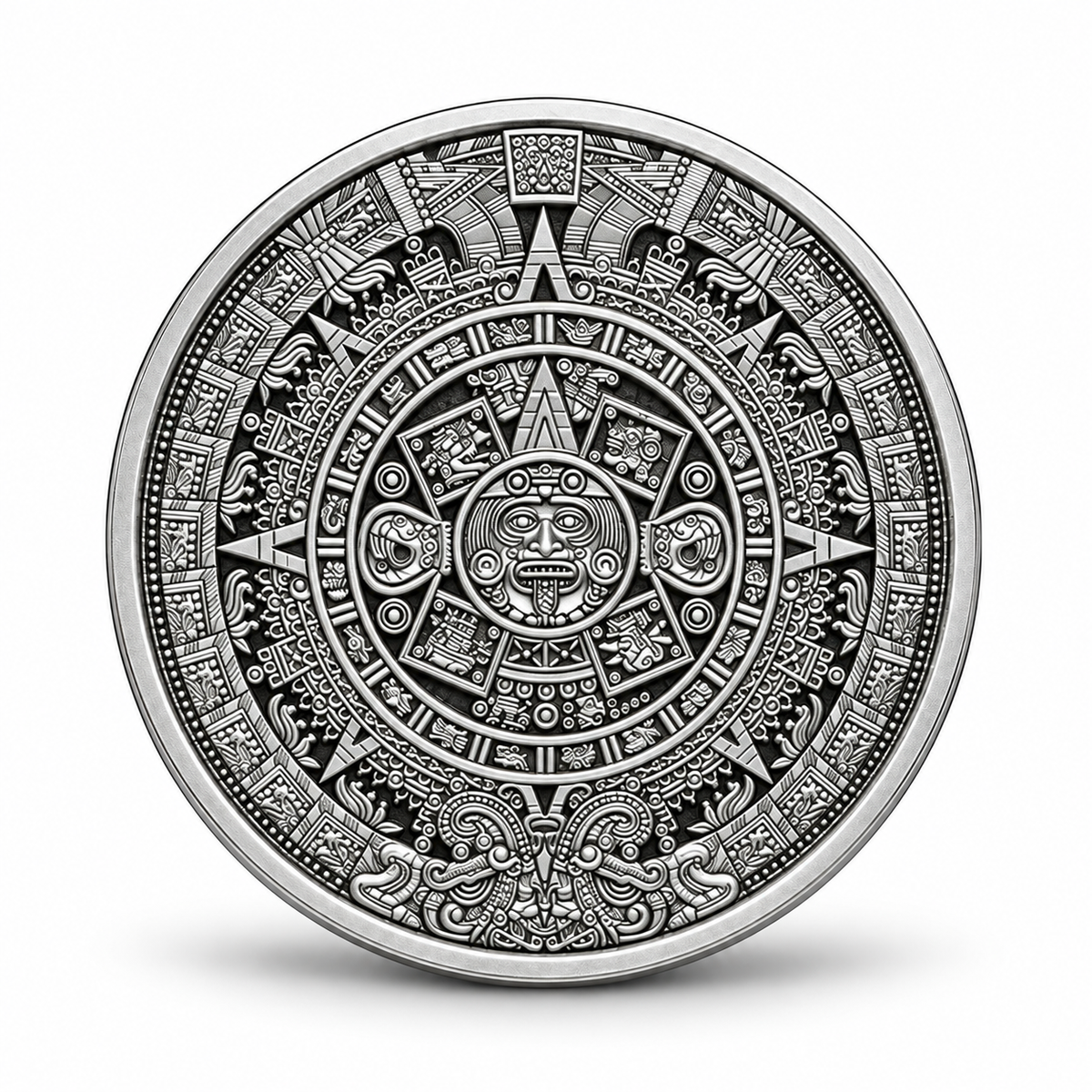 1/4 oz Aztec Calendar Silver Round | GDP Bullion – GDP Bullion LTD