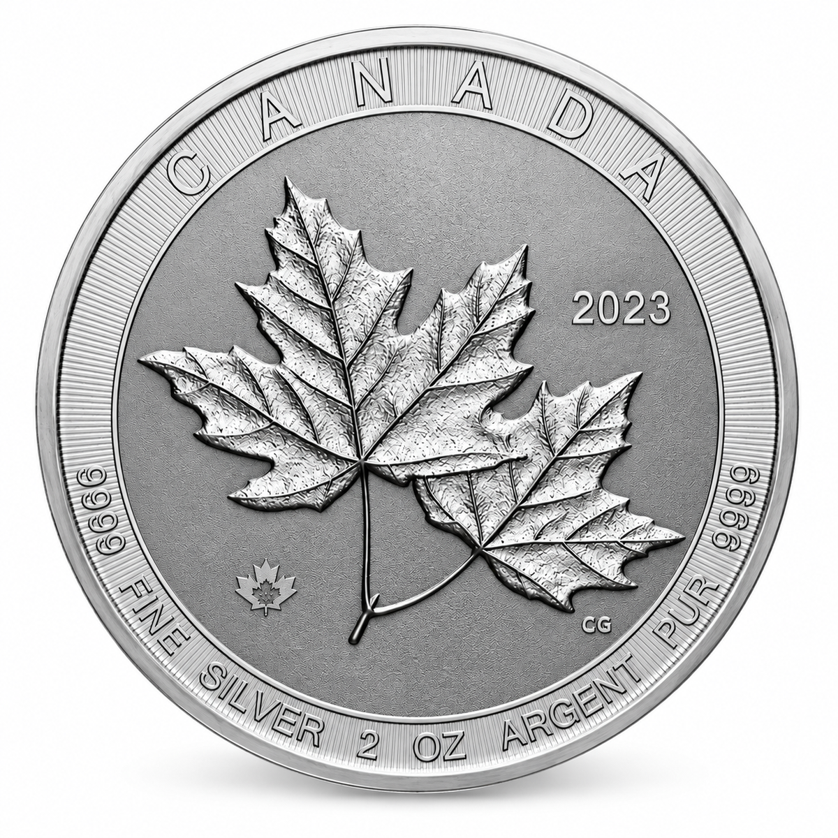 2023 Canadian Twin Maples 2 oz Silver Coin – .9999 Fine Silver | Royal Canadian Mint