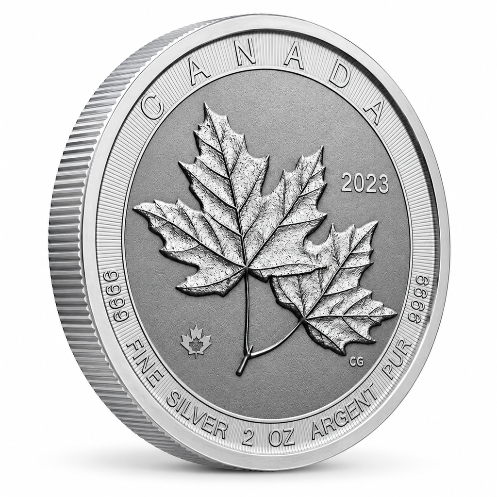 2023 Canadian Twin Maples 2 oz Silver Coin – .9999 Fine Silver | Royal Canadian Mint