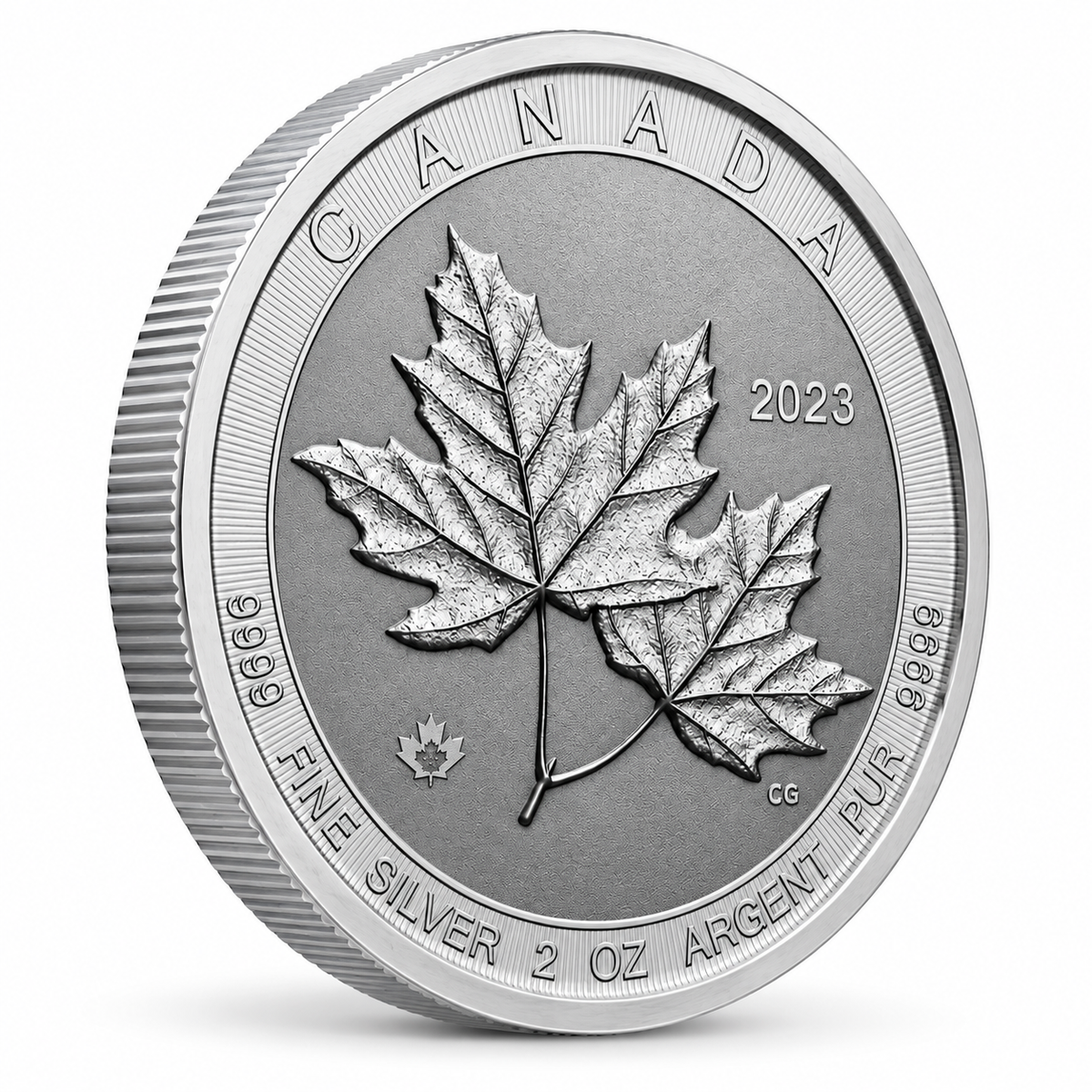 2023 Canadian Twin Maples 2 oz Silver Coin – .9999 Fine Silver | Royal Canadian Mint