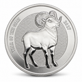 2027 APMEX Year of the Goat 1 oz Silver Round – .999 Fine Silver – Lunar Series 2