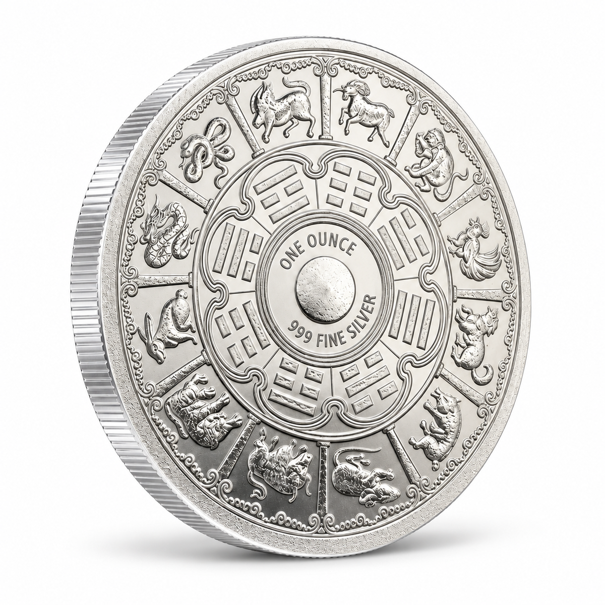 2027 APMEX Year of the Goat 1 oz Silver Round – .999 Fine Silver – Lunar Series 2