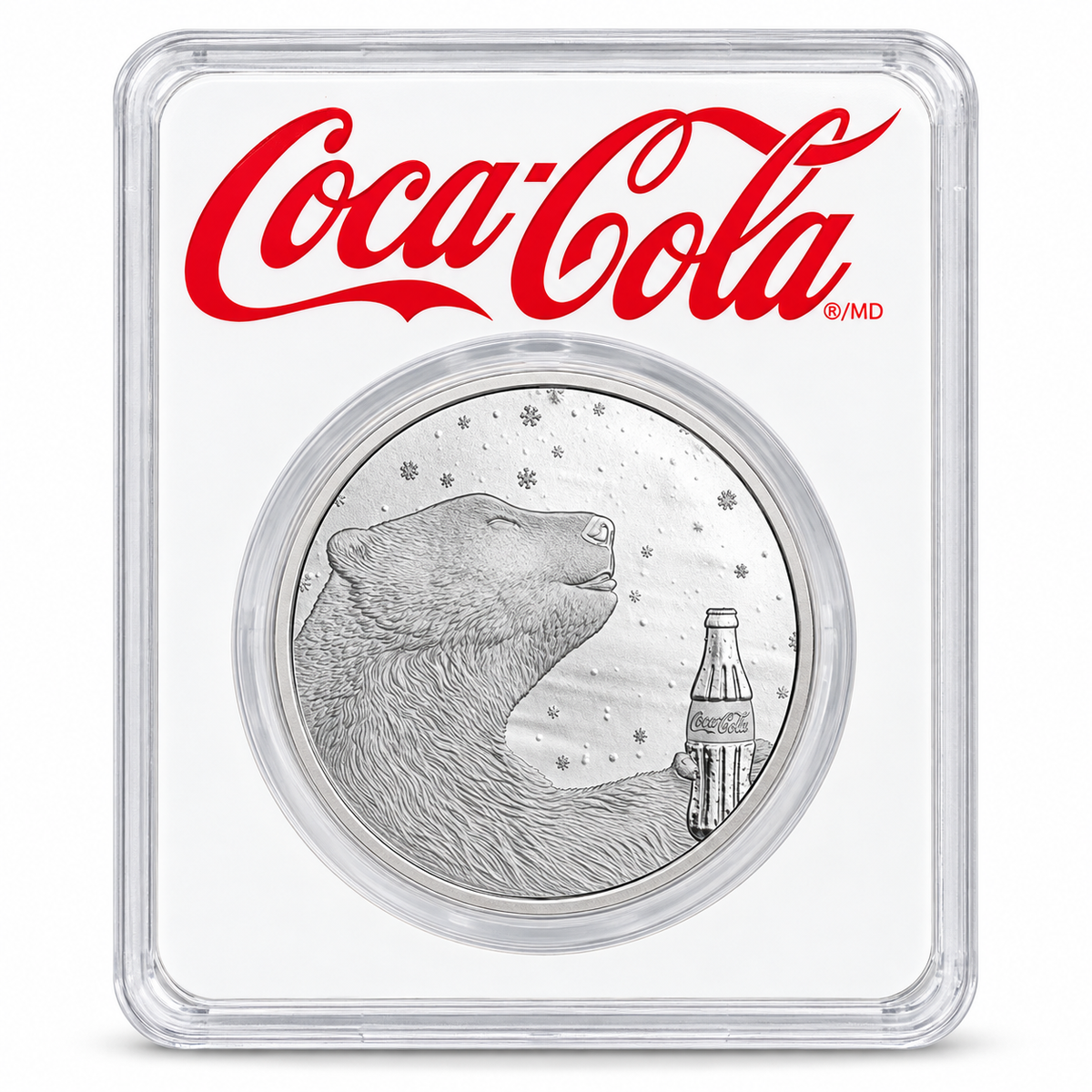 Coca-Cola Polar Bear 1oz Silver Round – .999 Fine Silver