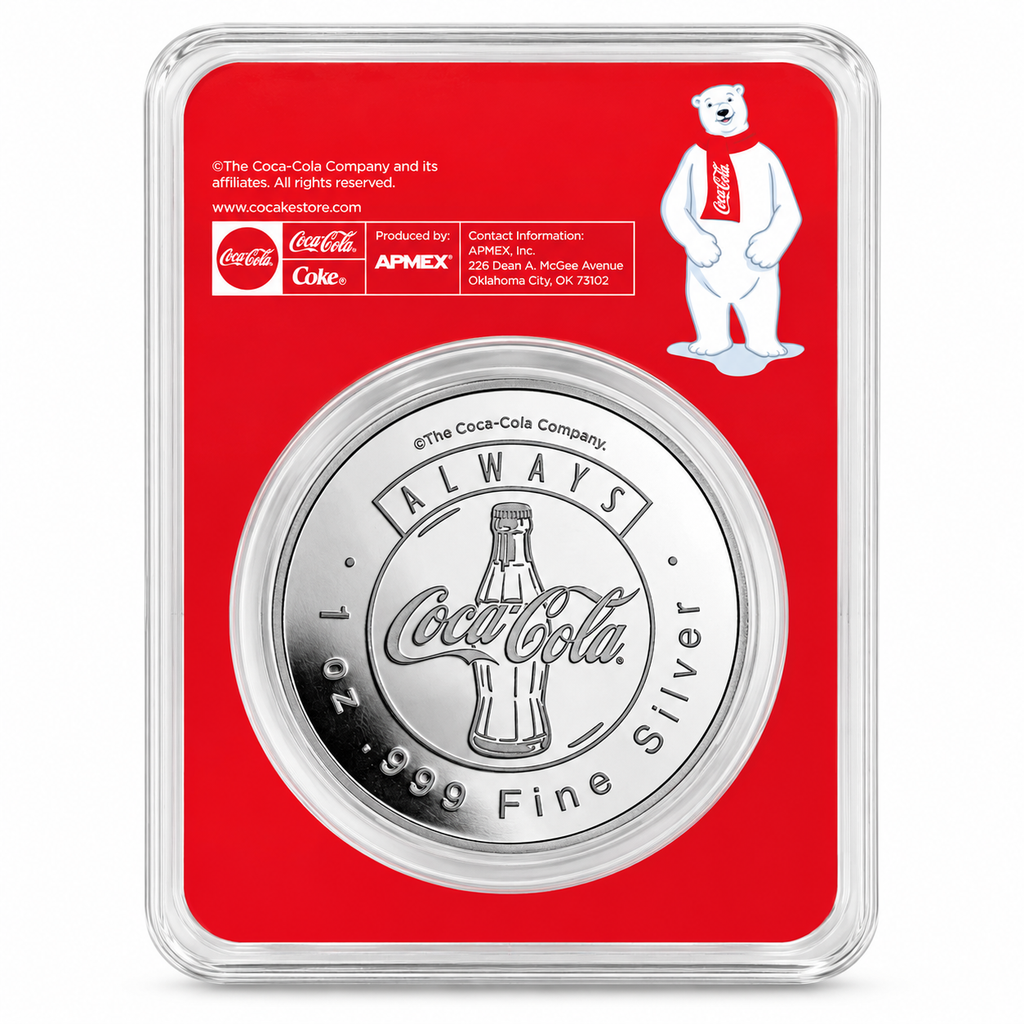 Coca-Cola Polar Bear 1oz Silver Round – .999 Fine Silver
