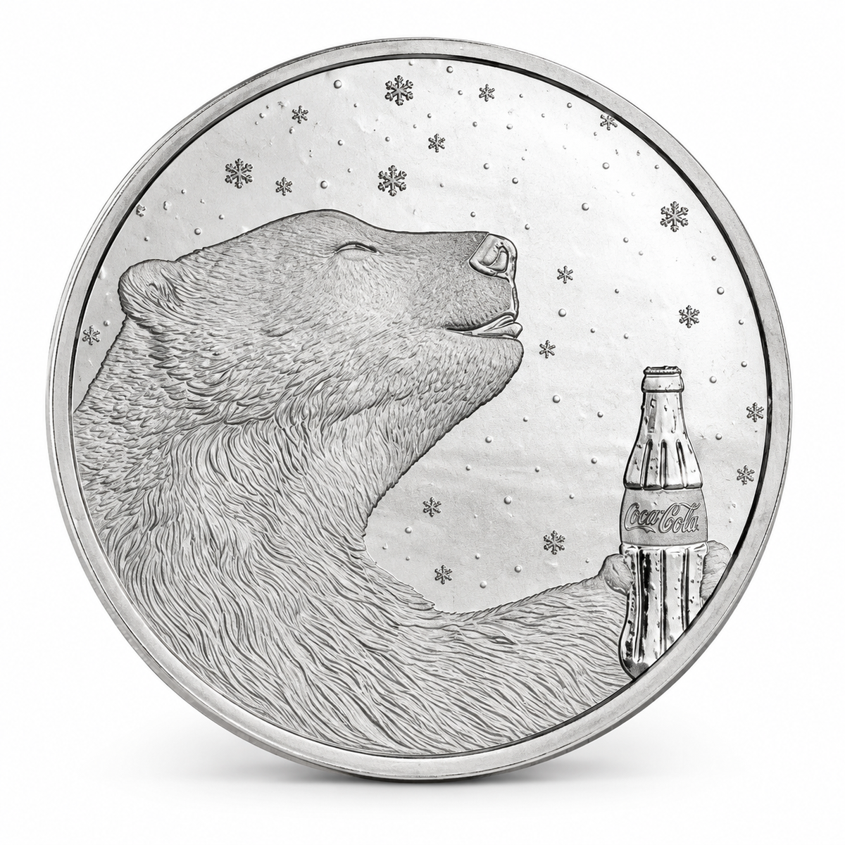 Coca-Cola Polar Bear 1oz Silver Round – .999 Fine Silver