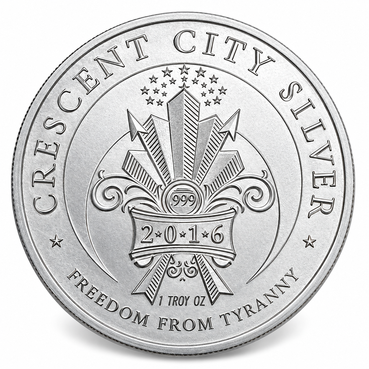 2016 Bankster Justice 1 oz Silver Round – .999 Fine Silver – Crescent City Silver