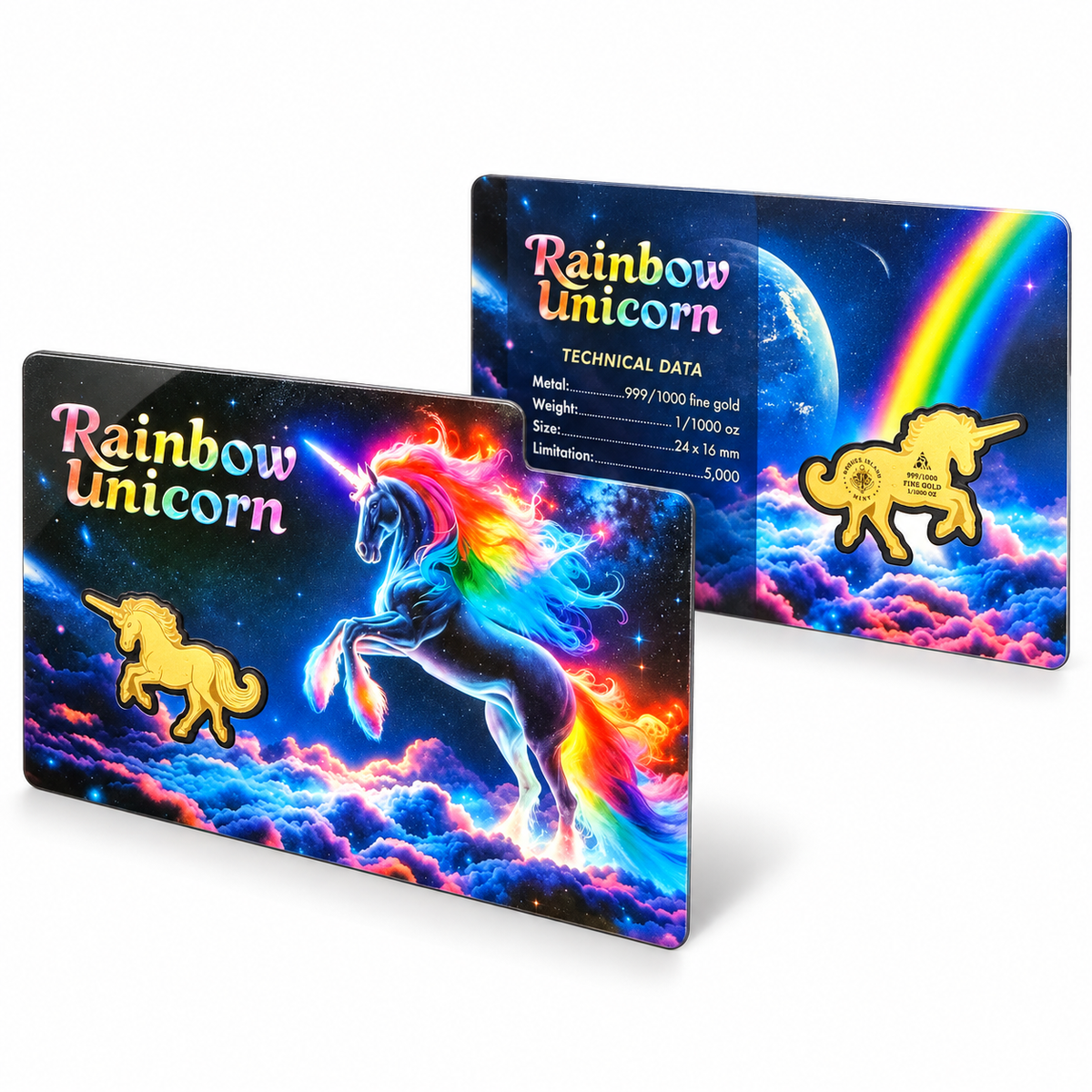 2025 Rainbow Unicorn 1/1000 oz Gold – .999 Fine Gold – Mintage 5,000