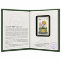 Agoro Ace of Pentacles 1 oz silver collectible coin open presentation case