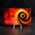 Black Hole Into Infinity 2023 Chad 3000 Francs 1/1000oz gold miniature coin with dramatic outer space themed collector card