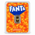 2026 PAMP Fanta 1 gram 999.9 gold bar sealed orange Fanta collector card front
