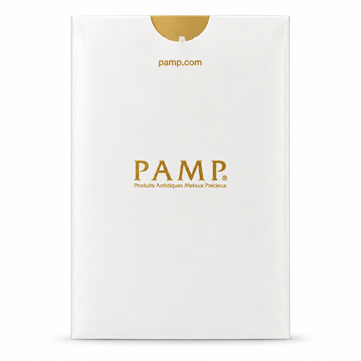 PAMP Suisse Lion of England 0.5g gold bar original packaging reverse
