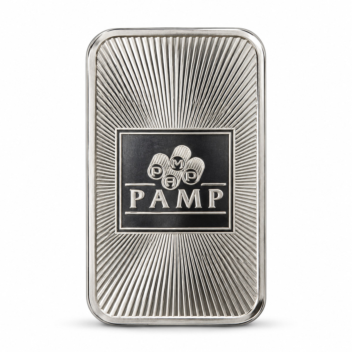 PAMP Logo 1 oz .999 fine silver bar reverse