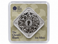 The Royal Mint Queen's Beasts Completer 1 oz silver bar in secure blister packaging