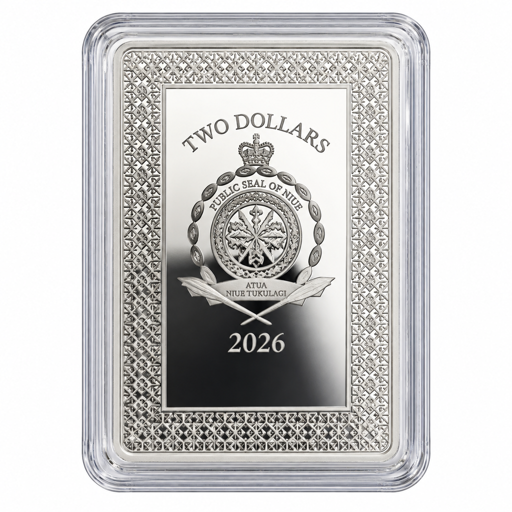 Agoro Ace of Pentacles 1 oz silver collectible coin reverse 2026 Niue